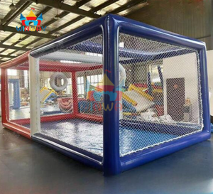 Terrain de jeu gonflable de football de drone en PVC commercial personnalisé, arène d'entraînement multi-joueurs, extérieur et intérieur - Product Image 4