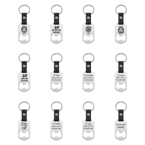 Nouveau Style Fête Des Pères Cadeau En Acier Inoxydable En Cuir Gravé Ouvre-Bouteille <span class=keywords><strong>Porte</strong></span>-clés - Product Image 5