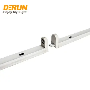 Linkable LED Tube Light Fixture 9W 18W 60CM 120CM Single Double Light Fitting Lamp Bracket With CE RoHS LTL-FIXTURE