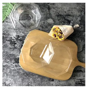 Fancy Clear Plastic Achthoekige Dozen Gift Voedsel Verpakking Transparante Bakken Mousse Ps Eco Vriendelijke Biscuit Taart Doos