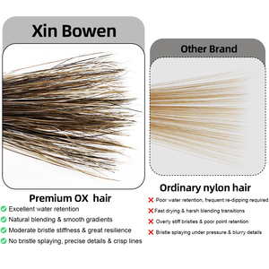 Set di Pennelli Xin Bowen Art in Pelo di Bue Lungo per <span class=keywords><strong>Acquerello</strong></span>, Tre Tipi di Pennelli Singoli Personalizzabili - Product Image 4