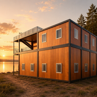 Maison préfabriquée de qualité industrielle en acier et bois avec panneaux sandwich pour boutique en plein air, hôtel, appartement, bureau, centre commercial, villa, salle de bain