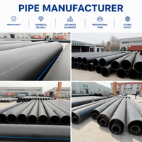 Tuyau HDPE DN110mm-DN1000mm Tuyau de drainage HDPE Tuyaux en polyéthylène HDPE PE SDR 11 SDR 17