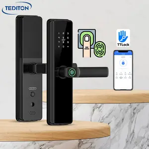 Tediton Ttlock防盗技术智能指纹电动门锁智能门锁电池