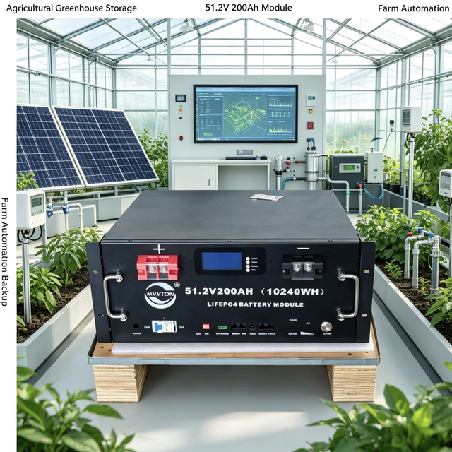 Smart BMS LiFePO4 Battery 51.2V 200Ah 10.24kWh Solar Energy Storage System with CAN/RS485/Wifi Monitoring