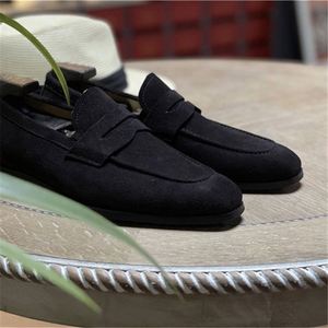 Mocassins Penny Britanniques pour Hommes, Autres Chaussures Habillées à Bout Pointu et Lacets, Antidérapantes, Respirantes, Décontractées d'Été - Product Image 3