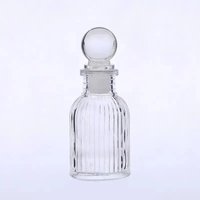 Bouteille de diffusion en verre Transparent vide rechargeable conteneur d'aromathérapie liège huile essentielle Essence accessoires décoratifs
