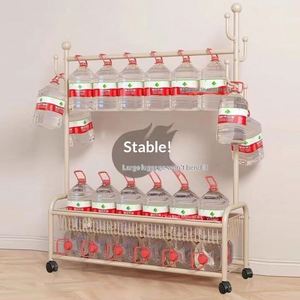 Porte-vêtements double en métal 150 cm avec base en plastique, anti-rouille, gain de place, moderne, pour salon, manteaux, vêtements, chapeaux et sacs - Product Image 5