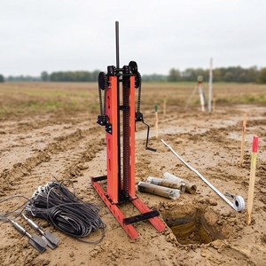 Aparato de Ensayo de Cizallamiento de Vane Shear para Suelos, Probador de Penetración Estática de Cono, Instrumento de Doble Propósito para Cizallamiento de Placas Cruzadas - Product Image 6