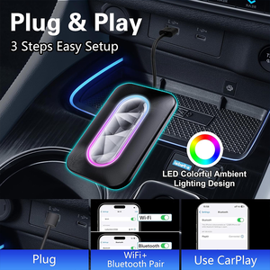 Ban đầu xe Màn hình nâng cấp cho phổ ai hộp không dây Carplay Plug and play cho Netflix Youtube Spotify Wifi BT USB - Product Image 3