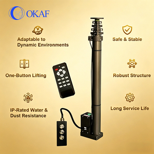 OKAF <strong>3M</strong> to 20M Electric Motor <strong>Telescopic</strong> <strong>Mast</strong> <strong>Telescopic</strong> Manual Electric <strong>Mast</strong> Vehicle Mounted Electric Winch Camera <strong>Mast</strong> - Product Image 3