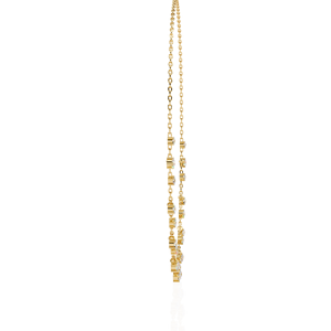 Collier Diamant Twilight Gleam, Monture Sertie, Design Floral de Luxe, Or Massif 9k 14k 18k, Or Rose Personnalisé, Or Jaune, Argent 925 - Product Image 3
