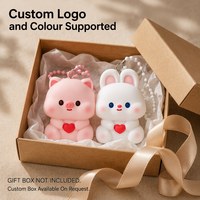 Vente en gros directe usine OEM ODM, Breloque cœur en PVC souple personnalisable avec logo, Ensemble de breloques pour couple, Pendentif, Breloque de sac, Porte-clés