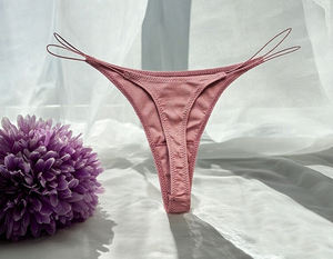 กางเกงในจีสตริงไร้รอยต่อสำหรับผู้หญิงกางเกงในจีสตริงไร้รอยต่อผ้าไอซ์ซิลค์กางเกงในเซ็กซี่มองไม่เห็น - Product Image 6