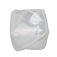 Conteneur d'eau pliable en plastique de qualité alimentaire SGS 3l 5l 10l 20 litres avec robinet, sac en boîte