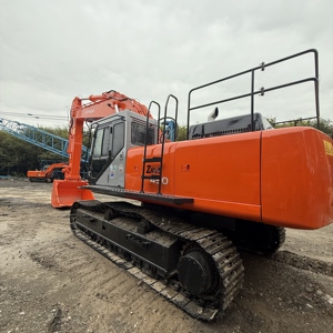 Excavadora de cadenas Hitachi Zaxis 450 color naranja, equipo de construcción de alta resistencia - Product Image 4