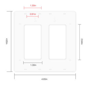 Interruptor de Pared Minimalista de 4 Vías con Control Táctil Wi-Fi IP20 10A 230V de YuHe Group, Compatible con Alexa, Google Assistant y Smart Life - Product Image 5