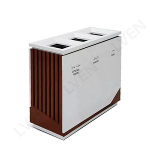 Meilleur prix 165L Métal <span class=keywords><strong>Poubelle</strong></span> Extérieure <span class=keywords><strong>3</strong></span> <span class=keywords><strong>Compartiments</strong></span> Rue Bacs De Recyclage pour Hôtel Centre Commercial Utiliser <span class=keywords><strong>Poubelle</strong></span> Commerciale - Product Image 1