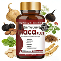 Disponible directement de l'usine OEM/ODM : Maximum Maca Plus pour l'amélioration des courbes des fesses, complément alimentaire naturel à base de plantes, 120 capsules