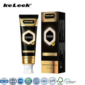 <span class=keywords><strong>Dentifrice</strong></span> au <span class=keywords><strong>bicarbonate</strong></span> <span class=keywords><strong>de</strong></span> soude KeLeek 105g, élimination des taches et blanchiment au venin d'abeille, polissage double action, fraîcheur longue durée - Product Image 1