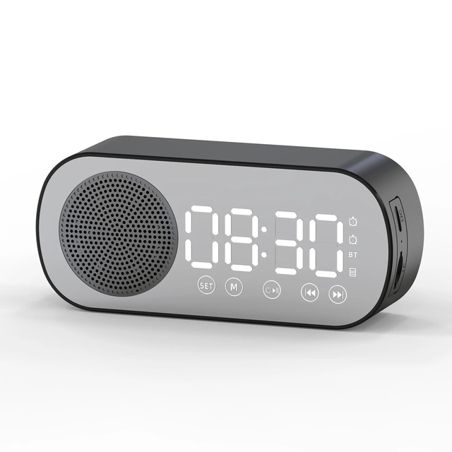Z7 Intelligent Alarm Blue tooth Speaker Mirror Clock Wireless Plug-in Household Outdoor Portable Mini Audio Radio HIFI Sound