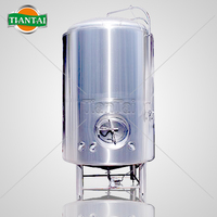 Cuve à bière brillante en acier inoxydable Tiantai Premium 20BBL avec pompe et moteur, réservoir sous pression pour la brasserie artisanale à haute productivité