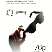Lunettes intelligentes AR RayNeo Air 4 Pro HDR10 Vidéo 1080P 4 haut-parleurs 1200 Nits Écran micro-OLED double couche Audio par Bang & Olufsen