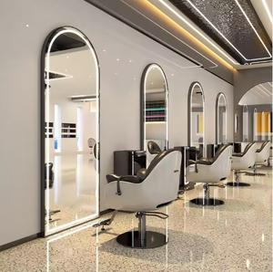 Miroir LED intelligent moderne sur mesure pour salon de coiffure et de beauté, vente en gros - Product Image 4