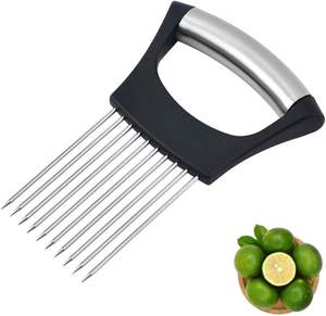 Support multifonctionnel en acier inoxydable pour trancheuse à viande, éplucheur de tomates, support à citron et trancheuse à oignon avec 10 griffes - Offre Spéciale - Product Image 1