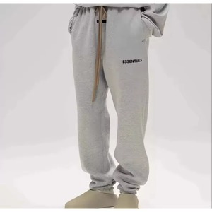 Conjunto de Sudadera con Capucha y Pantalones de Chándal Esencial 80% Algodón/20% Poliéster para Hombre - Chándal de Forro Polar FW24 con Letras para Otoño, Listo para Comprar - Product Image 5