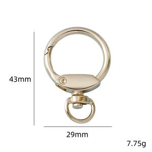 อุปกรณ์เสริมคลิปหนีบกุญแจแบบหมุนได้ ผลิตจากโลหะผสมสังกะสี สำหรับกระเป๋าเดินทาง แบบติดตั้งตายตัว สั่งทำได้ตามต้องการ ขายส่งโดย Spot-on - Product Image 2