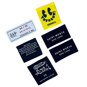 In Stock Good Quality Brand New <b>Cheap</b> Woven Garment Labels Silicone Heat Transfer Label Custom Main Label for Clothing - Product Image 2