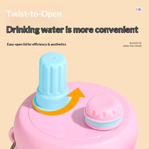 Nueva Botella de Agua con Diseño de Conejita, Asa y Gran Capacidad, Doble Compartimento, Popular y de Alta Apariencia - Product Image 4
