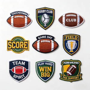 Patch <span class=keywords><strong>Velcro</strong></span> brodé de qualité supérieure avec fermeture auto-agrippante, patch personnalisé pour l'image de marque des vêtements, usine OEM - Product Image 3