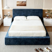 Lit pliant moderne et simple en tissu, une place, pour petits appartements, prêt à l'exportation, compressible, rembourrage doux, taille unique, à assembler