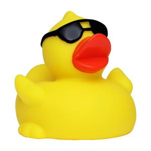 Venta al por mayor <span class=keywords><strong>de</strong></span> 3 pulgadas <span class=keywords><strong>de</strong></span> PVC <span class=keywords><strong>gafas</strong></span> <span class=keywords><strong>de</strong></span> <span class=keywords><strong>sol</strong></span> <span class=keywords><strong>de</strong></span> goma pato juguetes <span class=keywords><strong>de</strong></span> baño diseños surtidos para el bebé niños ducha Unisex características flotantes - Product Image 2