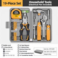 Vente directe d'usine, ensemble d'outils multifonctionnels pour la maison, outils cadeaux, pinces, clés, marteaux, boîte à outils pour réparations domestiques