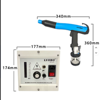 Pistolet de peinture électrostatique portable, machine de pulvérisation manuelle pour revêtement en poudre à sec sur surface métallique