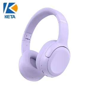 Pemasok langsung dari pabrik logo khusus stereo OEM 85dB Volume terbatas pelindung pendengaran headphone anak nirkabel