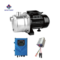 QNQ PUMP 550W DC48V Jet Series Pompe domestique en acier inoxydable Pompe solaire de surface Booster Pompes à jet pour la pression de l'eau