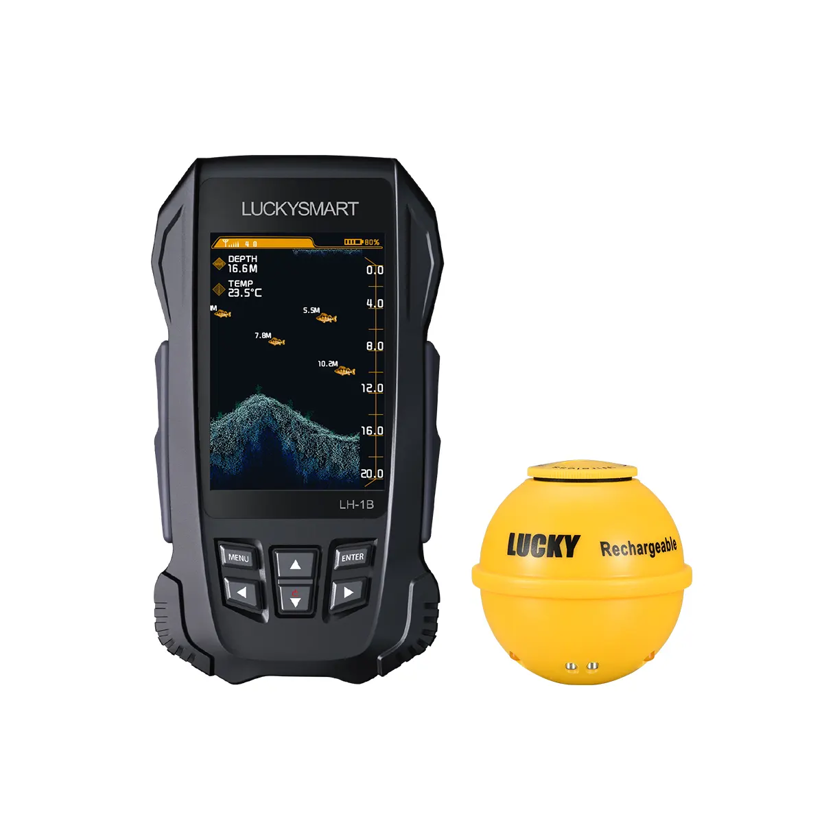 LUCKYSMART LH-1B Wireless Portable Fish Finder Outdoor Fishing Sonar New Arrival