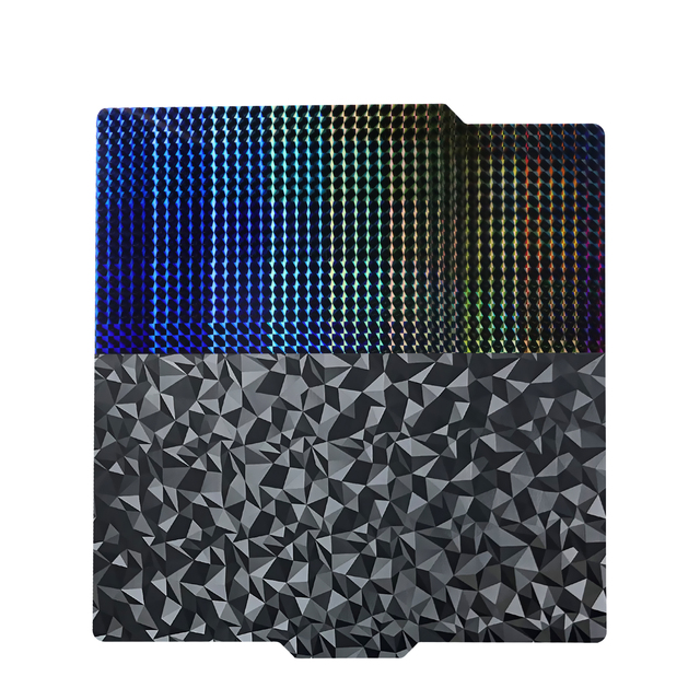 Ideaformer PEO+H1H Hotbed 257mm*257mm Black+Pattern 3D Printer Accessories 270g for Bambu Lab X1/P1P/A1 Series