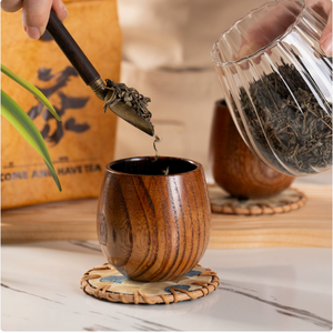 Gobelet à bière <span class=keywords><strong>en</strong></span> <span class=keywords><strong>bois</strong></span> de jujube de style japonais, grand ventre, carbonisé - Product Image 3