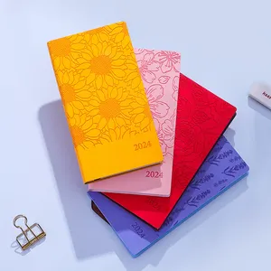 Wholesale 352 Pages A6 Hardcover Leather Journals Sunflower Imprint Design for Writing Travel Business Work & School