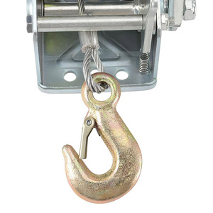 Ручная лебедка с зубчатой шестерней, оцинкованная, для троса и строп, от производителя - Product Image 3