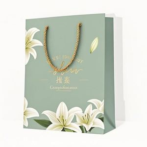 ราคาโรงงาน ถุงกระดาษของขวัญช้อปปิ้งสุดหรูคุณภาพสูงแบบกำหนดเองสำหรับธุรกิจ พร้อมการพิมพ์สีที่โดดเด่น - Product Image 4