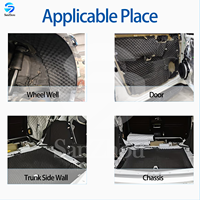Mousse insonorisante autocollante pour voiture, isolation acoustique pour ensemble complet de portes et cavités de roues