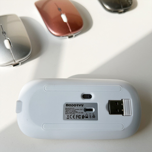 800/1000/1600 डीपीआई की एलईडी लाइट मिनी वायरलेस माउस यूएसबी रिसीवर 500 माह रिचार्जेबल बैटरी 2.4 लैपटॉप कंप्यूटर के लिए - Product Image 4