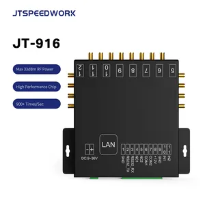 JT-916 RFID 리더 장거리 전문 제조업체 스마트 캐비닛 관리 16 채널 포트 UHF 장거리 RFID 리더