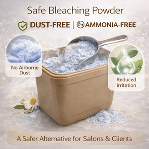 ผงฟอกสีผมแบบไม่เป็นฝุ่น ปราศจากแอมโมเนีย <span class=keywords><strong>สี</strong></span>ฟ้า ยก<span class=keywords><strong>สี</strong></span><span class=keywords><strong>ผม</strong></span>ได้สูง สำหรับมืออาชีพ รับผลิตแบบ OEM ODM แบรนด์ส่วนตัว จำหน่ายส่งจากโรงงาน - Product Image 6